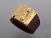 Louis Vuitton Maroon Lock Me Ring