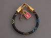 Louis Vuitton Black Monogram Multicolor Luck It Bracelet