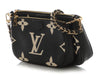 Louis Vuitton Black and Beige Monogram Empreinte Giant Multi Pochette Accessoires
