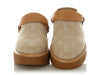 Louis Vuitton Beige Aspen Platform Closed Mules