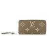 Louis Vuitton Dove and Cream Bicolor Monogram Empreinte Leather Zippy Wallet