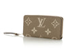 Louis Vuitton Dove and Cream Bicolor Monogram Empreinte Leather Zippy Wallet