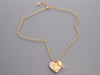 Louis Vuitton Rose Velours Lock Me Heart Necklace