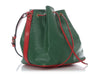 Louis Vuitton Vintage Green and Red Epi Petite Noé