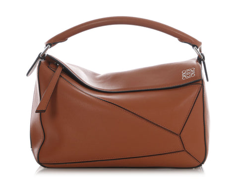 Loewe Medium Tan Puzzle Bag