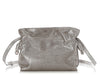 Loewe Medium Distressed Silver Lambskin Flamenco Bag
