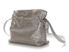Loewe Medium Distressed Silver Lambskin Flamenco Bag
