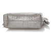 Loewe Medium Distressed Silver Lambskin Flamenco Bag