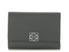 Loewe Asphalt Small Gray Anagram Trifold Wallet