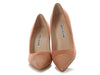 Manolo Blahnik Camel Suede and Snakeskin BB Pumps