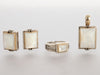 Michael Dawkins Mother of Pearl Earrings, Pendant, and Ring Set