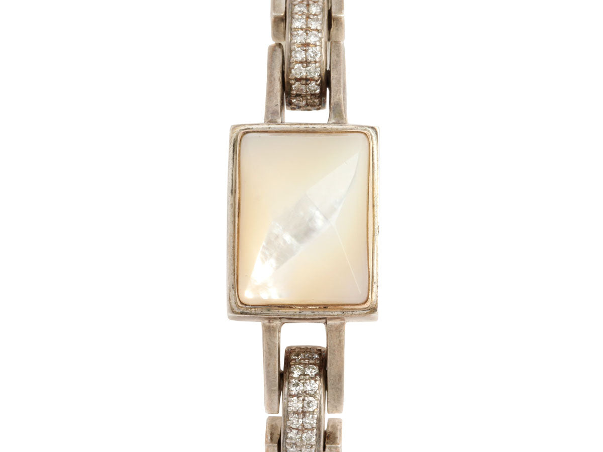 Michael Dawkins Mother of Pearl and Diamond Bracelet