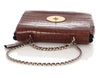 Mulberry Medium Cognac Croc-Embossed Lily