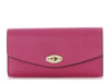 Mulberry Pink Grained Leather Darley Wallet