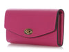 Mulberry Pink Grained Leather Darley Wallet