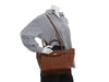 Mullberry Small Oak Grained Leather Zipped Bayswater