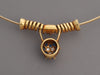 Vintage Yellow Gold Sapphire and Diamond Necklace