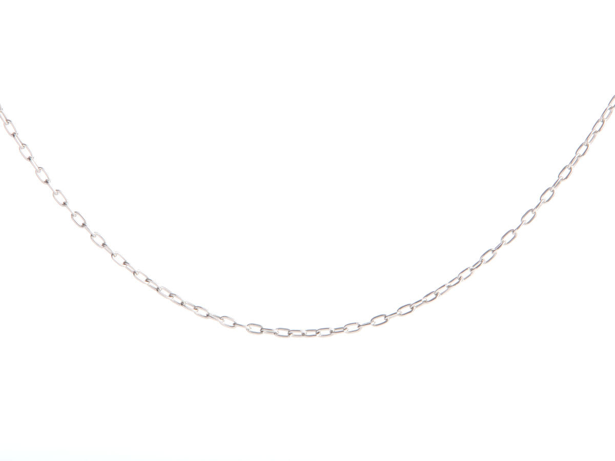 14K White Gold 24-Inch Chain Necklace