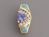 Le Vian 14K Yellow Gold Tanzanite, Fire Opal, and Diamond Pendant