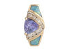 Le Vian 14K Yellow Gold Tanzanite, Fire Opal, and Diamond Pendant