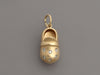 14K Yellow Gold Diamond Baby Shoe Charm