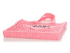 Prada Pink Raffia Crochet Tote