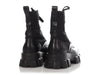 Prada Black Lace-Up Combat Boots