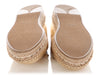 Prada Metallic Gold Leather Espadrilles