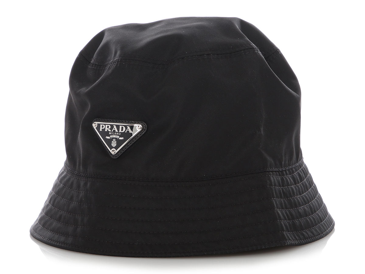 Prada Black Re-Nylon Bucket Hat