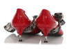 Prada Red Patent and Silk Bow Pumps