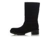 Prada Black Suede Shearling Boots