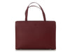 Prada Dark Red Leather Tote