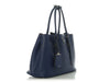 Prada Small Blue Saffiano Double Tote