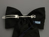 Prada Black Studded Bow Barrette