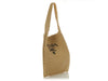 Prada Bianco Raffia Shopping Tote