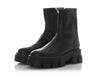 Prada Black Stretch Nappa Leather Monolith Booties