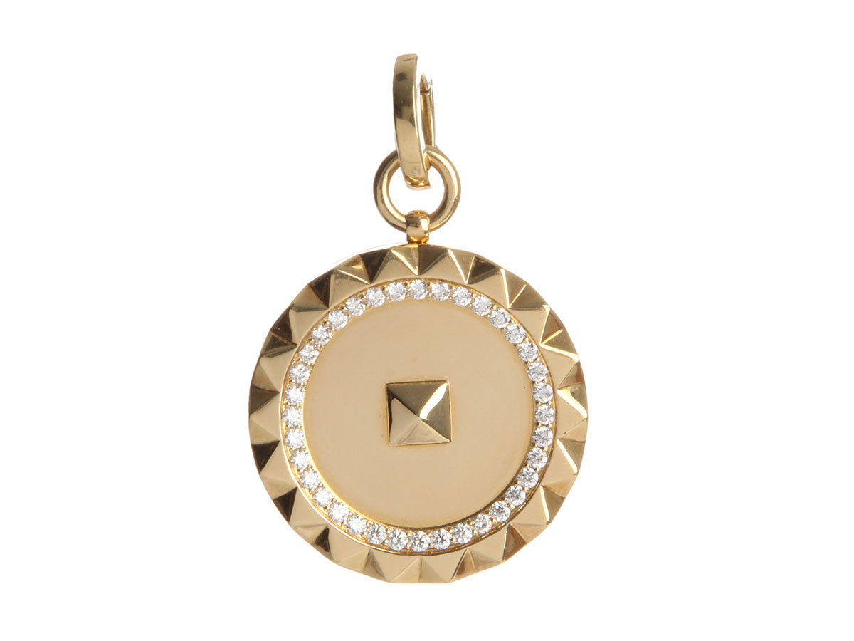 Roberto Coin 18K Yellow Gold Diamond Obelisco Pendant