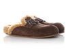 René Caovilla Brown Shearling Morgana Mules