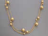 Roberto Coin 18K Yellow Gold Triple Row Bead Long Necklace
