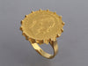 18K Yellow Gold Austrian Ducat Coin Ring
