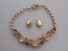 Stephen Dweck Bronze Necklace and Clip Earrings Set