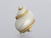 Seaman Schepps 18K Yellow Gold Turbo Shell Clip Earrings