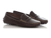Tod's Brown Leather City Gommino Drivers