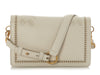 Tod's White Embroidered T Timeless Flap