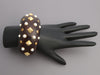 Trianon-Seaman Schepps 18K Yellow Gold, Citrine, Pearl, and Wood Cuff