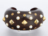 Trianon-Seaman Schepps 18K Yellow Gold, Citrine, Pearl, and Wood Cuff