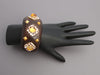 Trianon-Seaman Schepps 18K Yellow Gold, Enamel, Citrine, and Wood Cuff