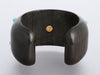 Trianon-Seaman Schepps 18K Yellow Gold, Turquoise, and Wood Cuff