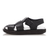 The Row Black Woven Calfskin Fisherman Sandals