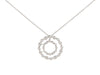 Tiffany & Co. Platinum Diamond Jazz Swing Circle Pendant Necklace